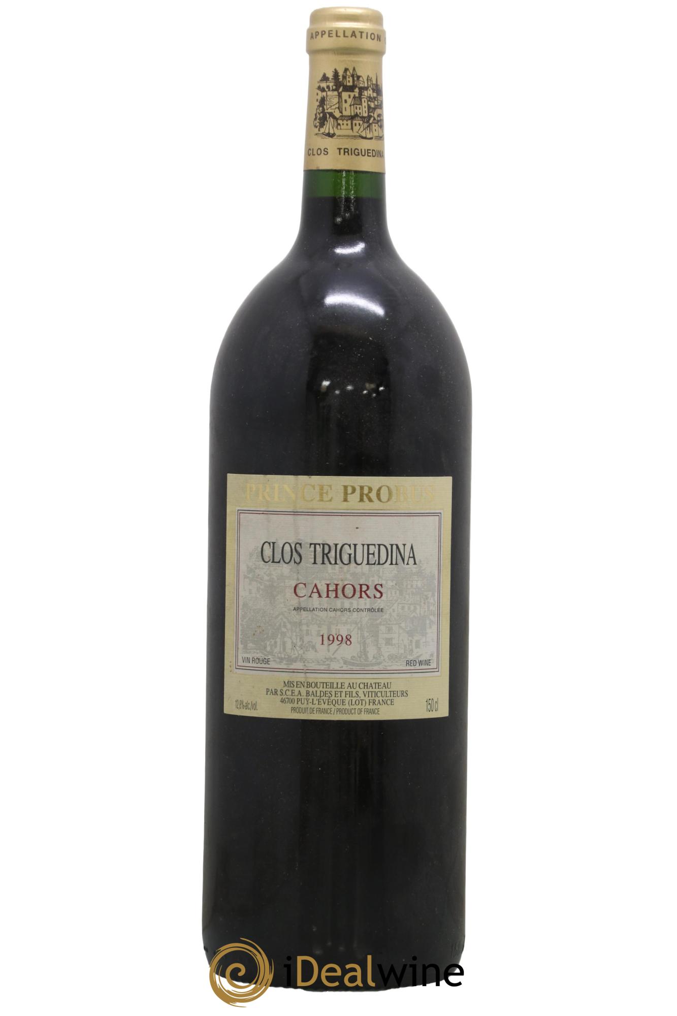 Cahors Clos Triguedina Probus Jean-Luc Baldès 1998 - Lot de 1 magnum - 0