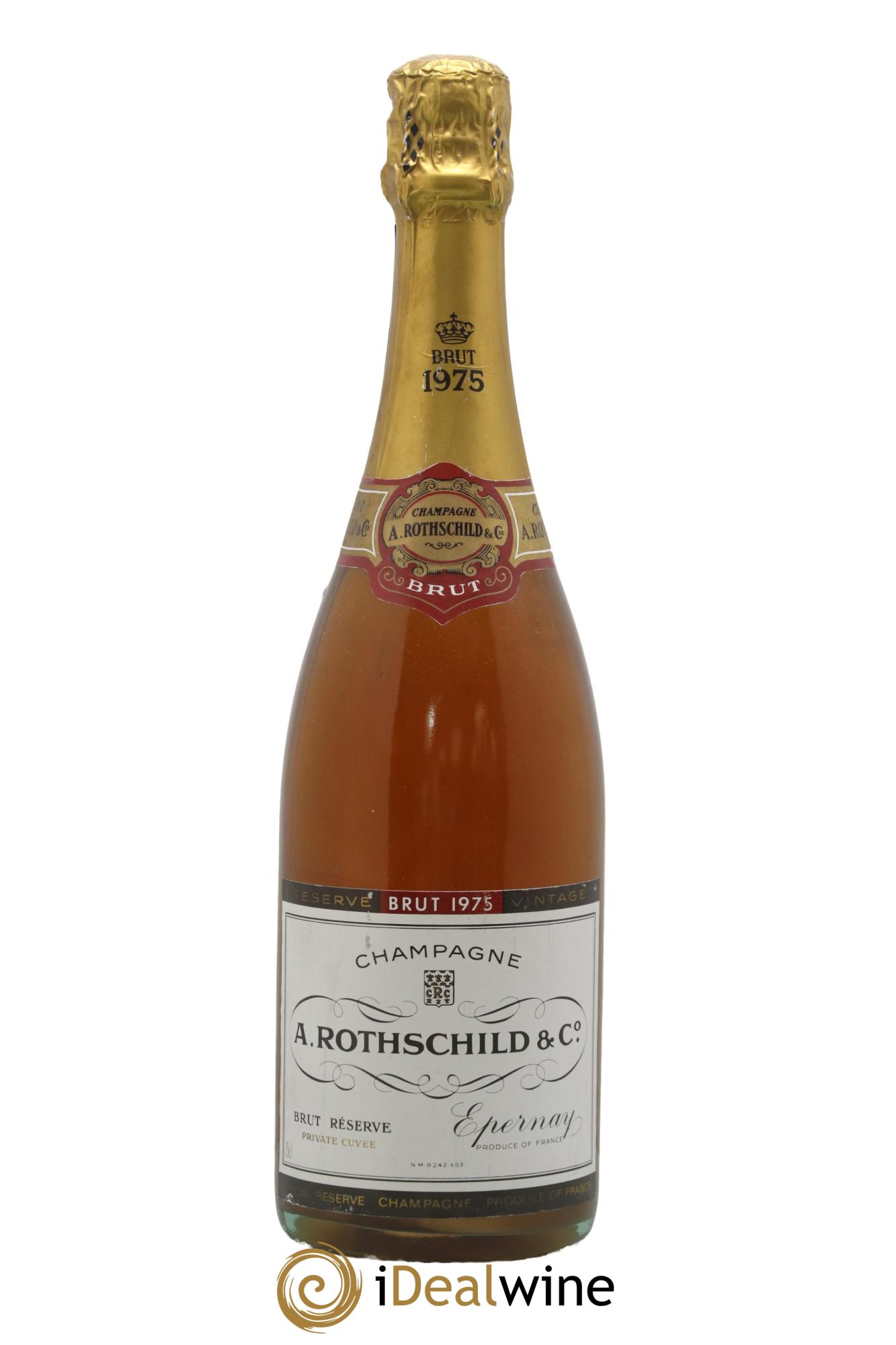 Brut Alfred Rothschild 1975 - Lot de 1 bouteille - 0