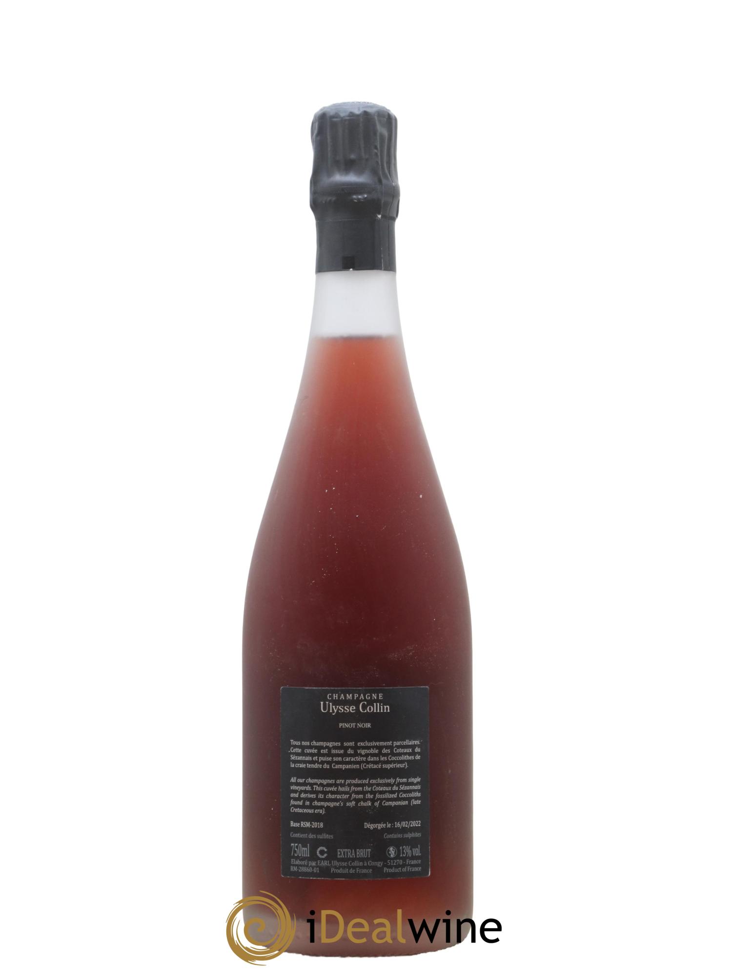 Les Maillons Extra-Brut Rosé de Saignée Ulysse Collin - Lot de 1 bouteille - 1