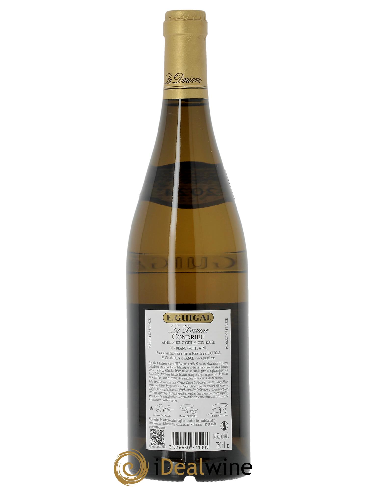 Condrieu La Doriane Guigal (CBO à partir de 12 bts) 2024 - Lot de 1 bouteille - 1