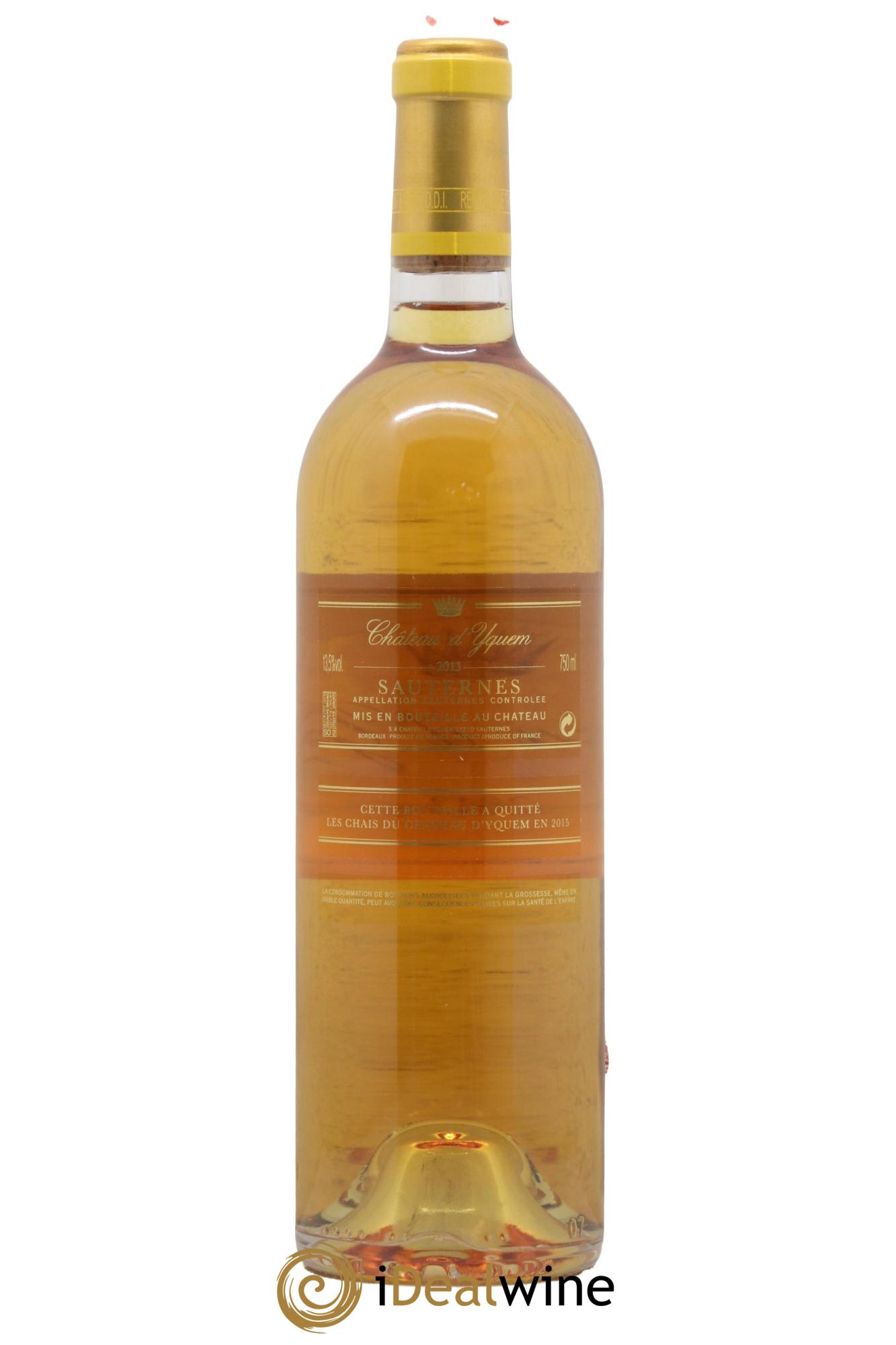 Château d' Yquem 1er Cru Classé Supérieur 2013 - Lot de 1 bouteille - 2