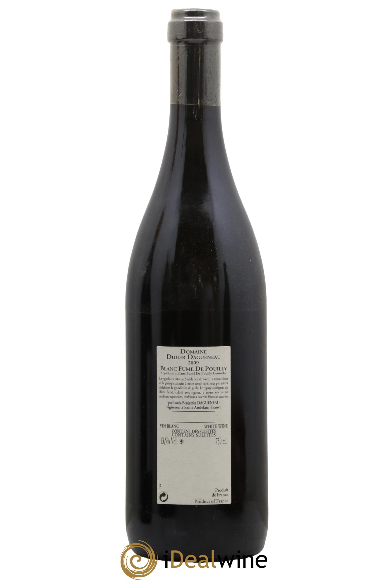 Pouilly-Fumé Buisson Renard Dagueneau (Domaine Didier - Louis-Benjamin) 2009 - Lot of 1 bottle - 1