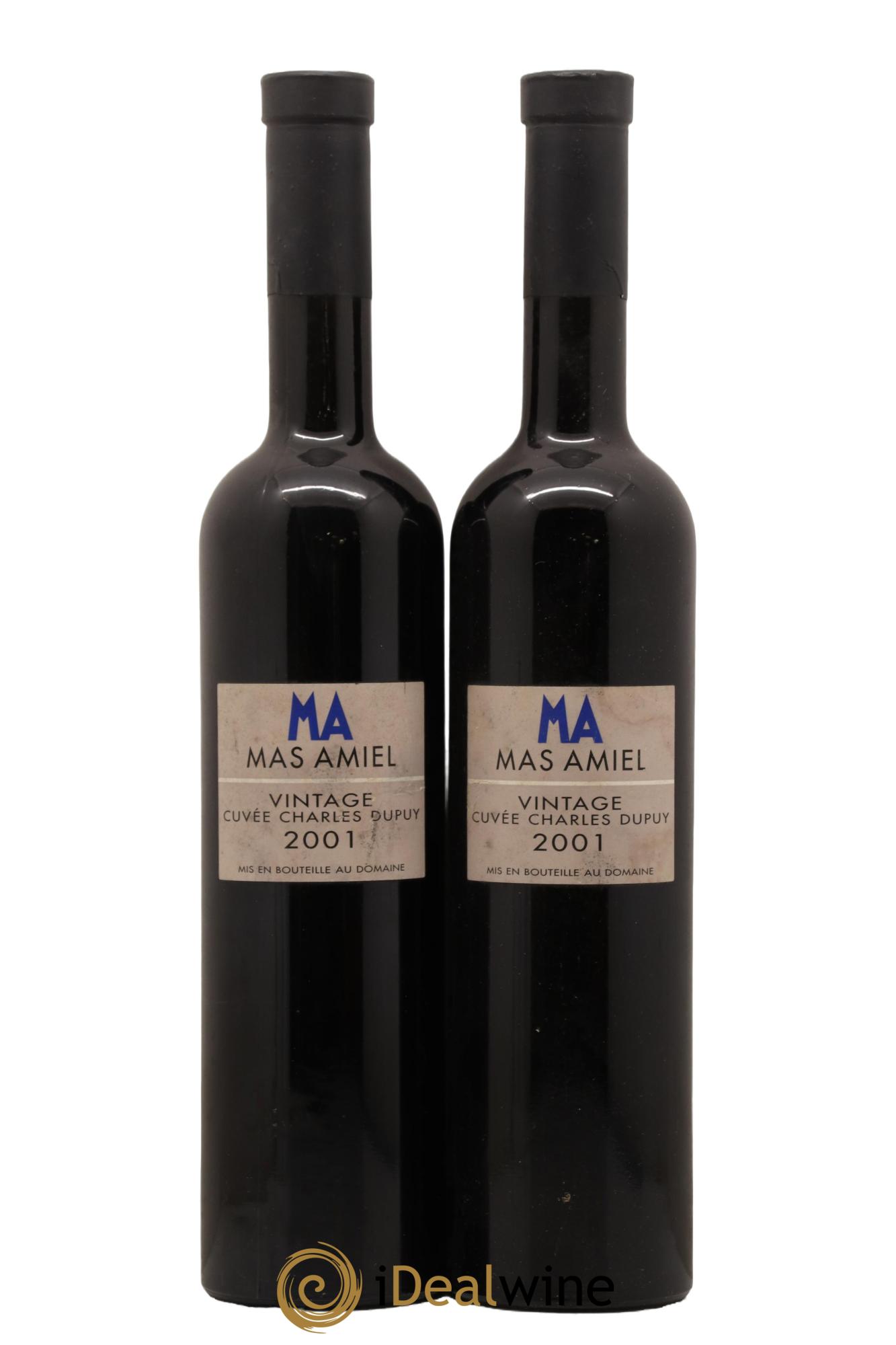 Maury Mas Amiel Charles Dupuy 2001 - Lot de 2 bouteilles - 0