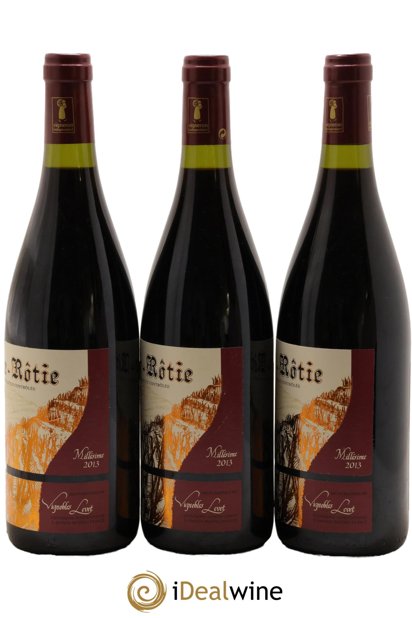 Côte-Rôtie Améthyste Vignobles Levet 2013 - Lot de 3 bouteilles - 1