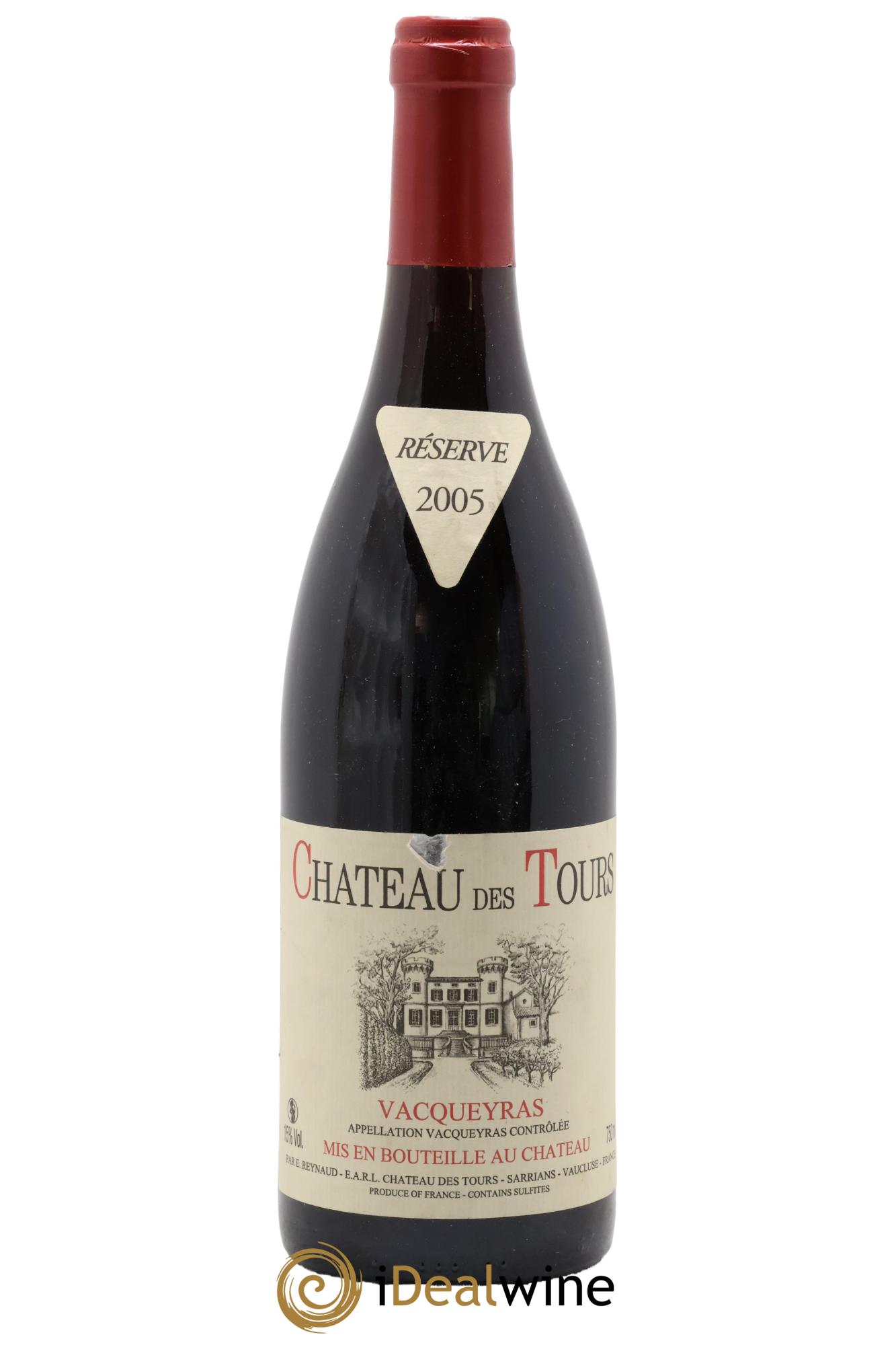 Vacqueyras Château des Tours Emmanuel Reynaud 2005 - Posten von 1 Flasche - 0