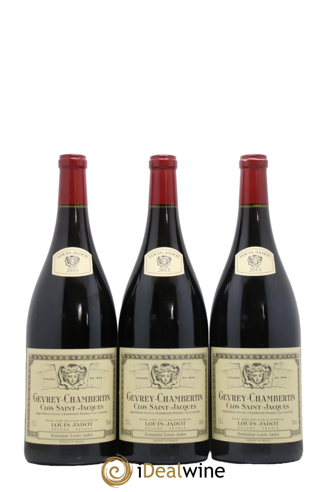 Gevrey-Chambertin 1er Cru Clos Saint Jacques Domaine Louis Jadot 2013 - Lot de 3 magnums - 0