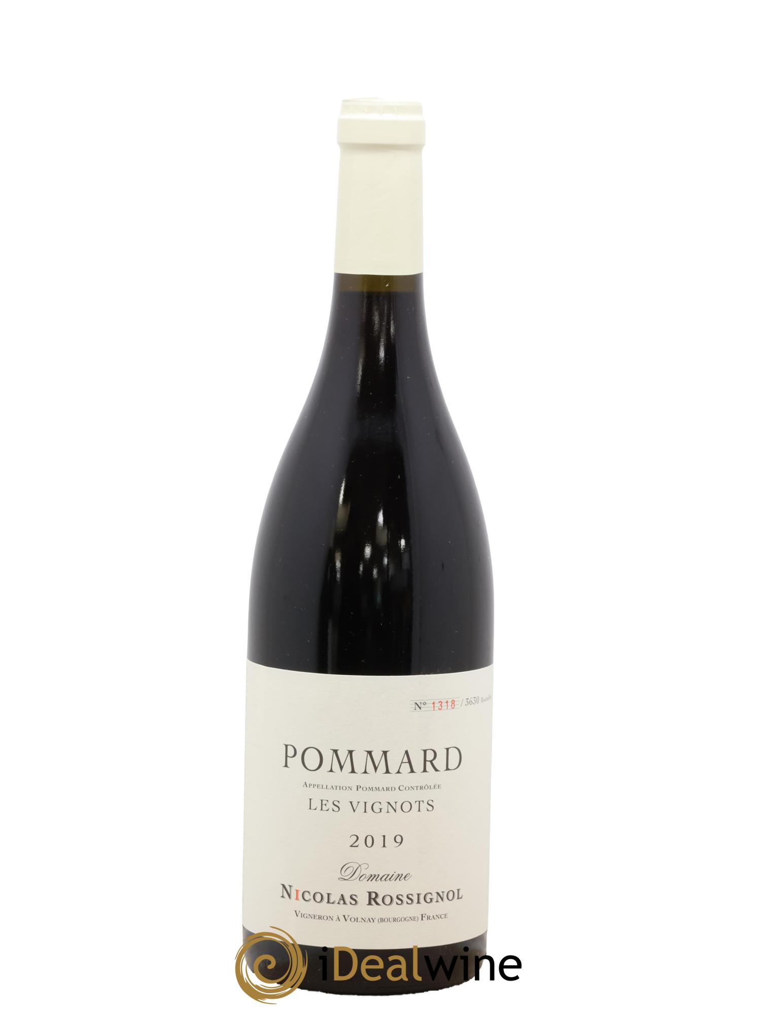 Pommard Les Vignots Nicolas Rossignol 2019 - Lot de 1 bouteille - 0