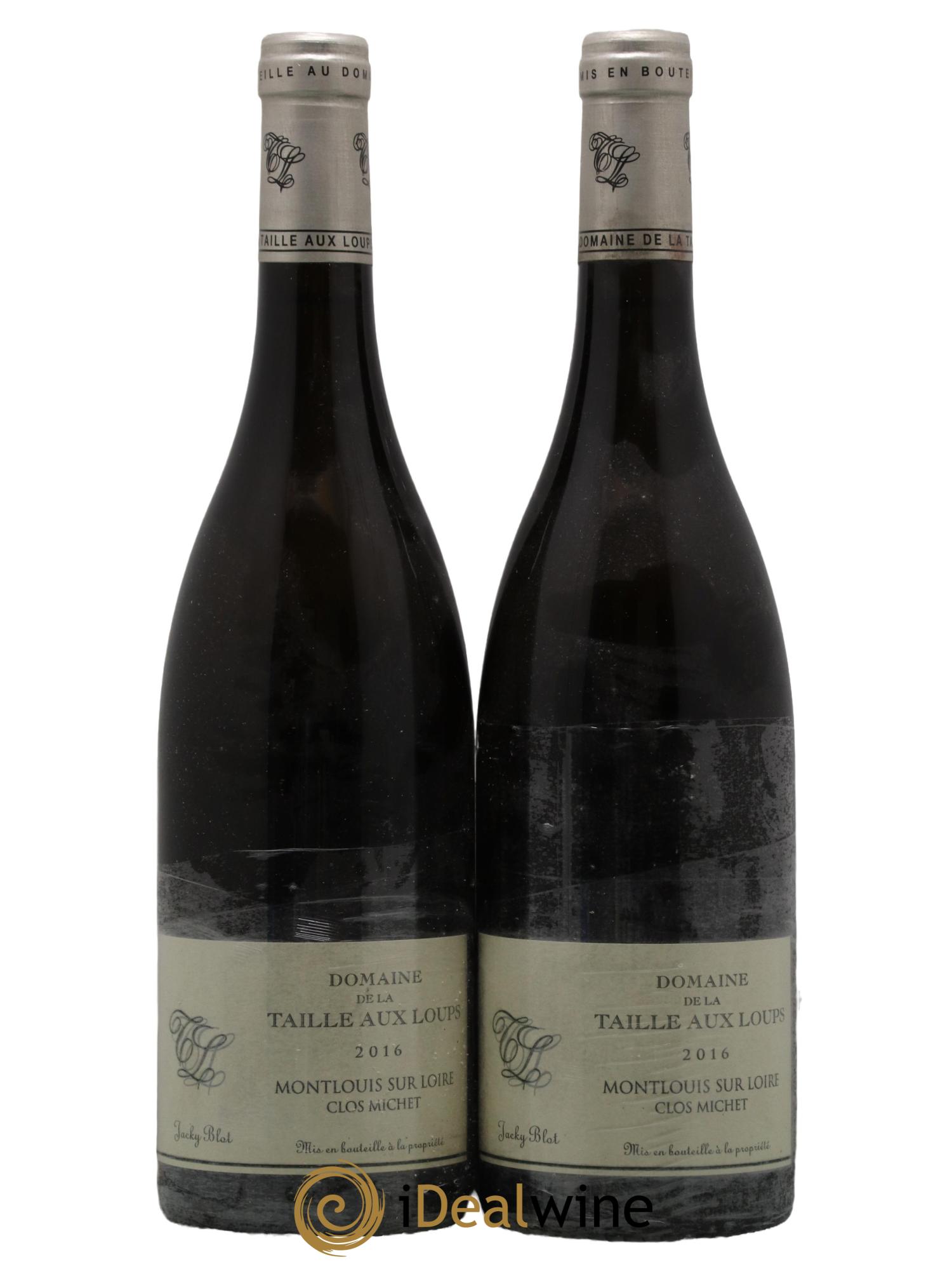 Montlouis-sur-Loire Clos Michet La Taille aux Loups - Jacky Blot 2016 - Lot de 2 bouteilles - 0
