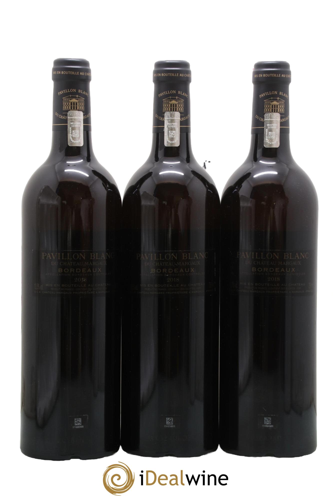 Pavillon Blanc du Château Margaux 2018 - Lot of 3 bottles - 1