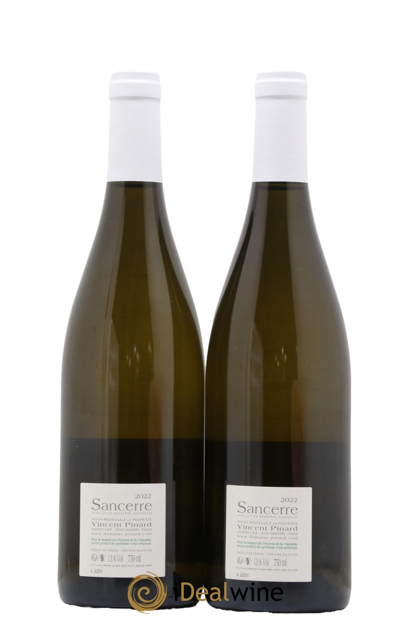 Sancerre Nuance Vincent Pinard 2022 - Lot de 2 bouteilles - 1