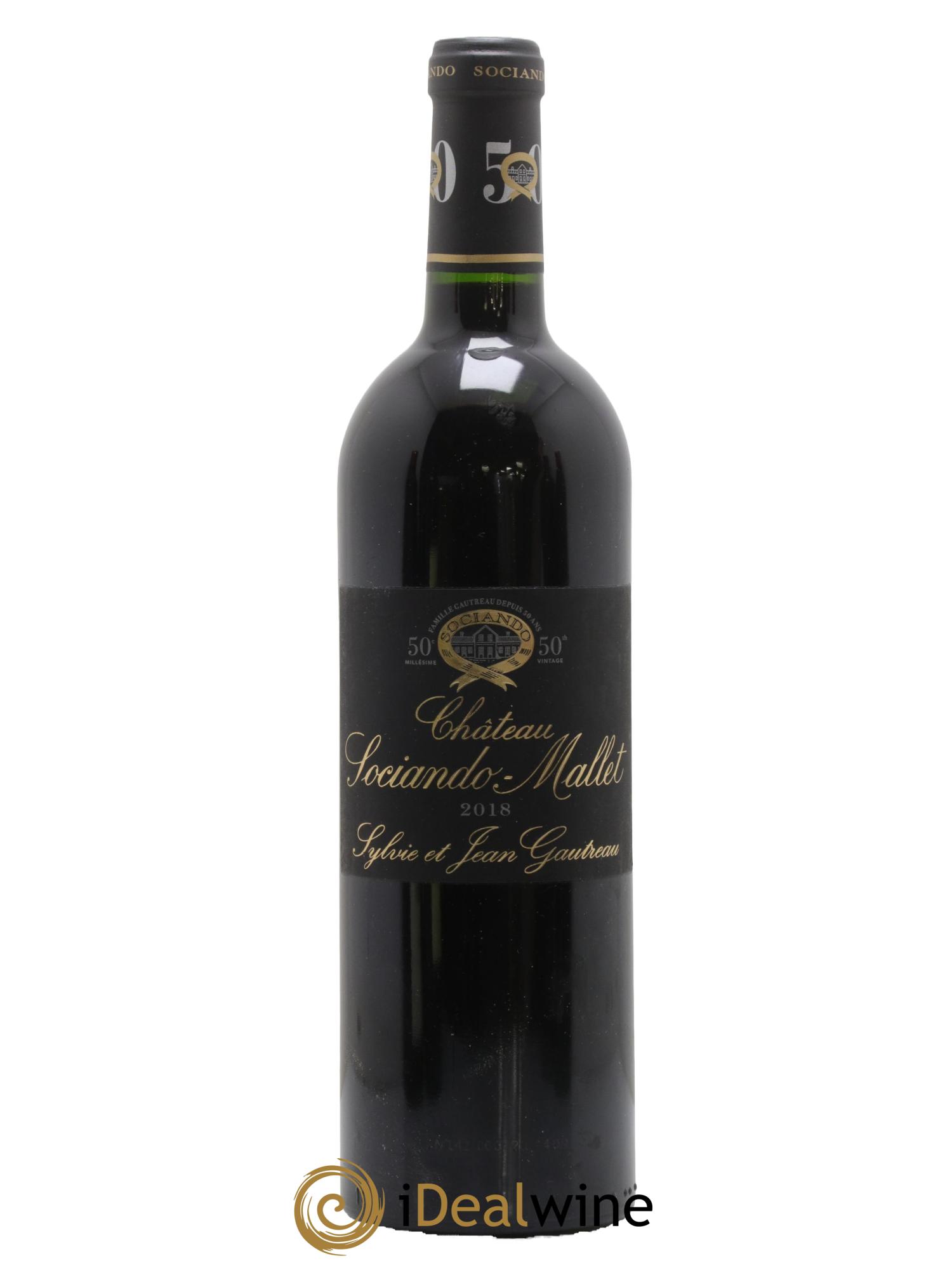 Château Sociando Mallet 2018 - Lot de 1 bouteille - 0