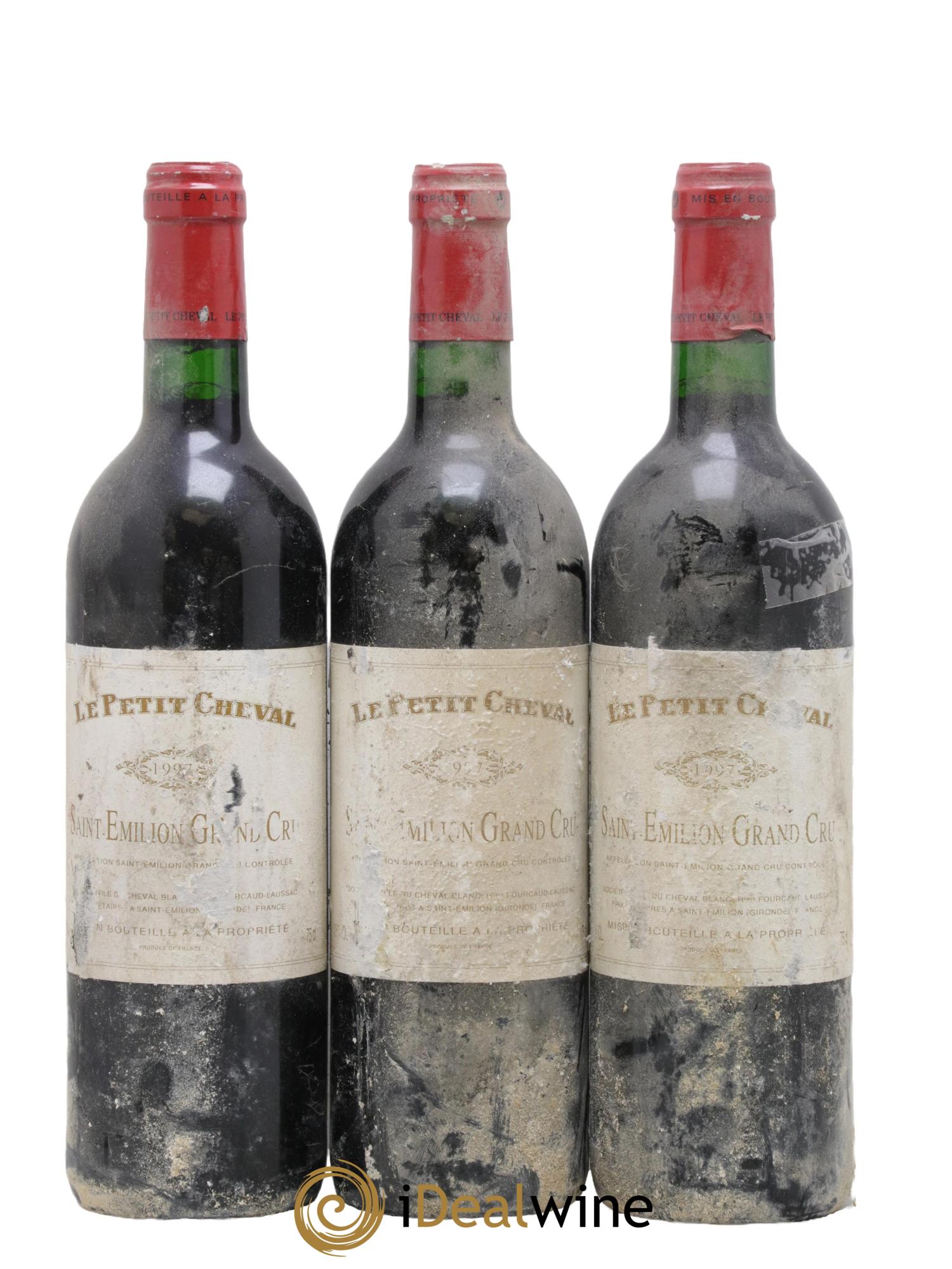 Le Petit Cheval Second Vin 1997 - Posten von 3 Flaschen - 0