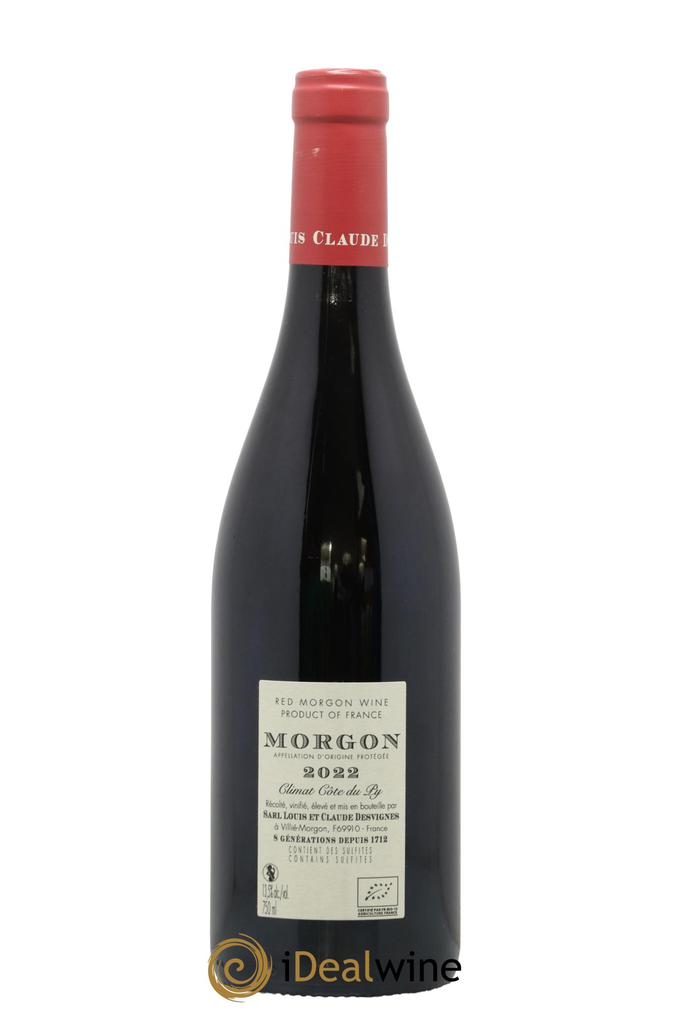 Morgon Côte de Py Javernières Louis-Claude Desvignes 2022 - Lot de 1 bouteille - 1