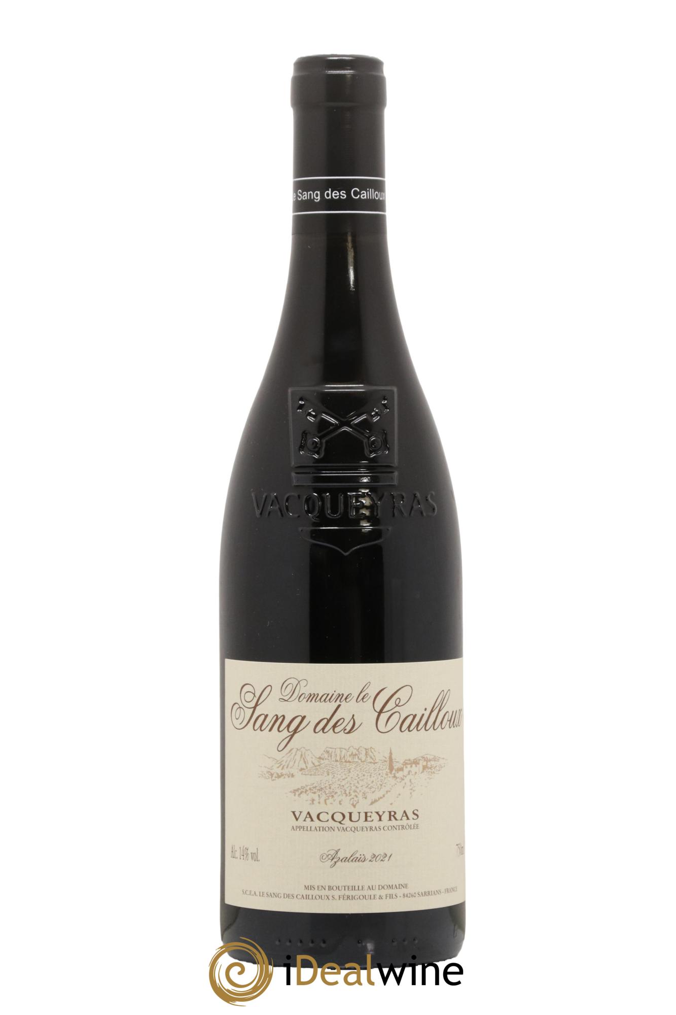 Vacqueyras Azalaïs Le Sang des Cailloux 2021 - Lot de 1 bouteille - 0