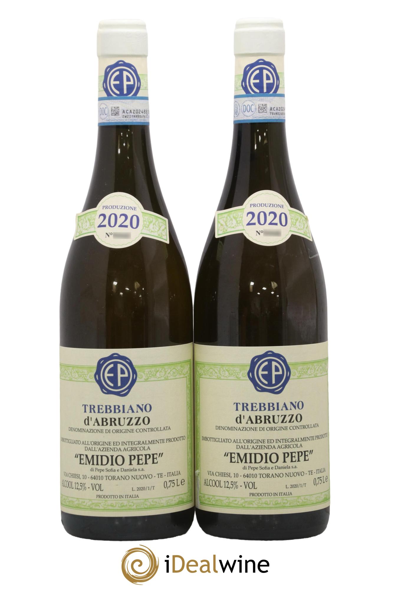 Trebbiano d'Abruzzo Emidio Pepe 2020 - Lot of 2 bottles - 0