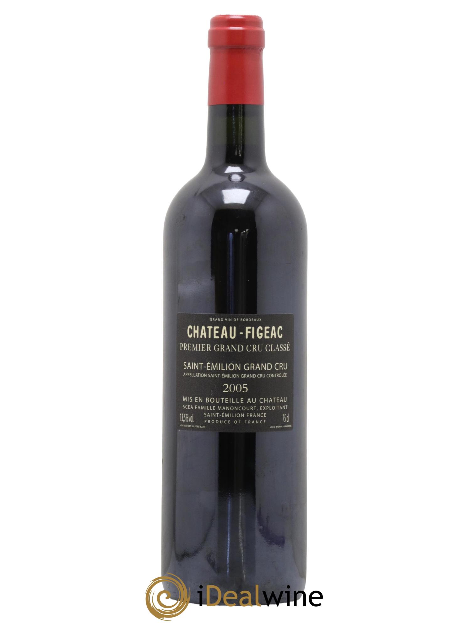 Château Figeac 1er Grand Cru Classé A 2005 - Lot de 1 bouteille - 1