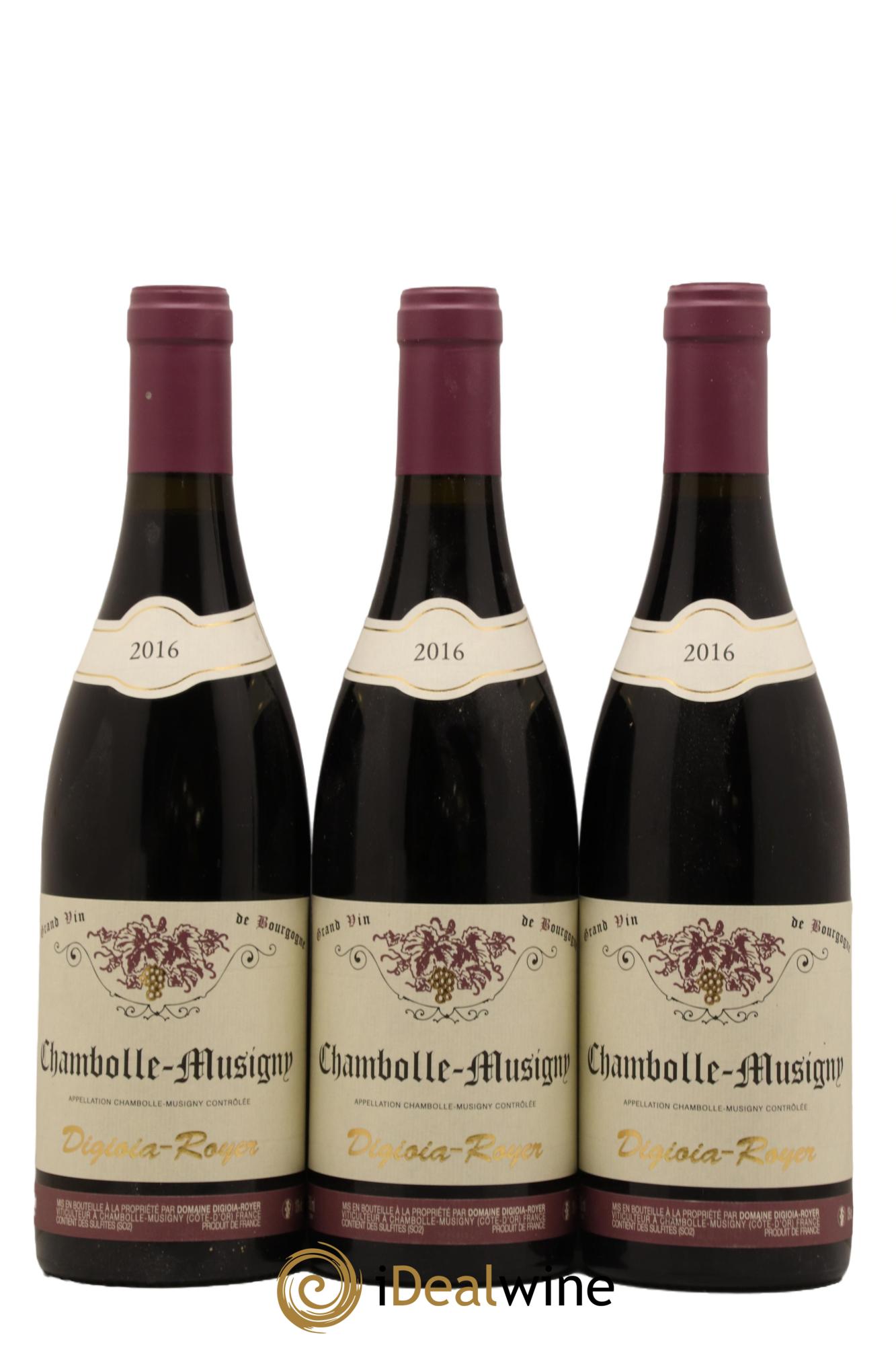 Chambolle-Musigny Domaine Digioia Royer 2016 - Lot de 3 bouteilles - 0