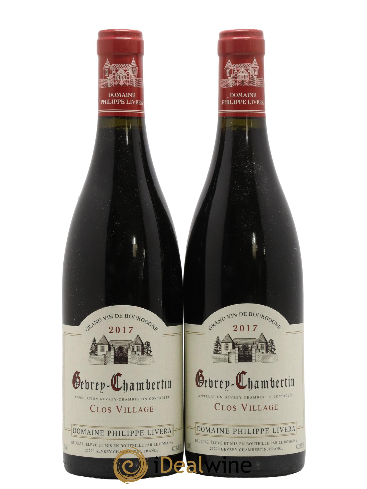 Gevrey-Chambertin Clos Village Tilleuls (Domaine des) - Philippe Livera 2017 - Lot de 2 bouteilles - 0