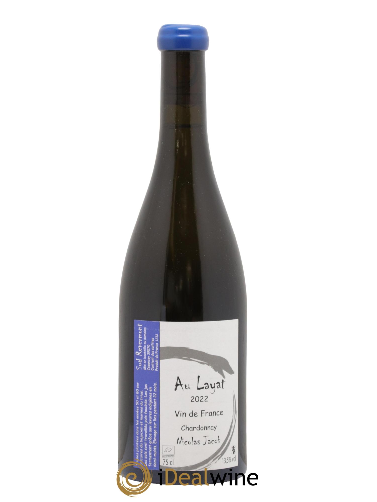 Vin de France Au Layat Chardonnay Nicolas Jacob 2022 - Lot of 1 bottle - 0