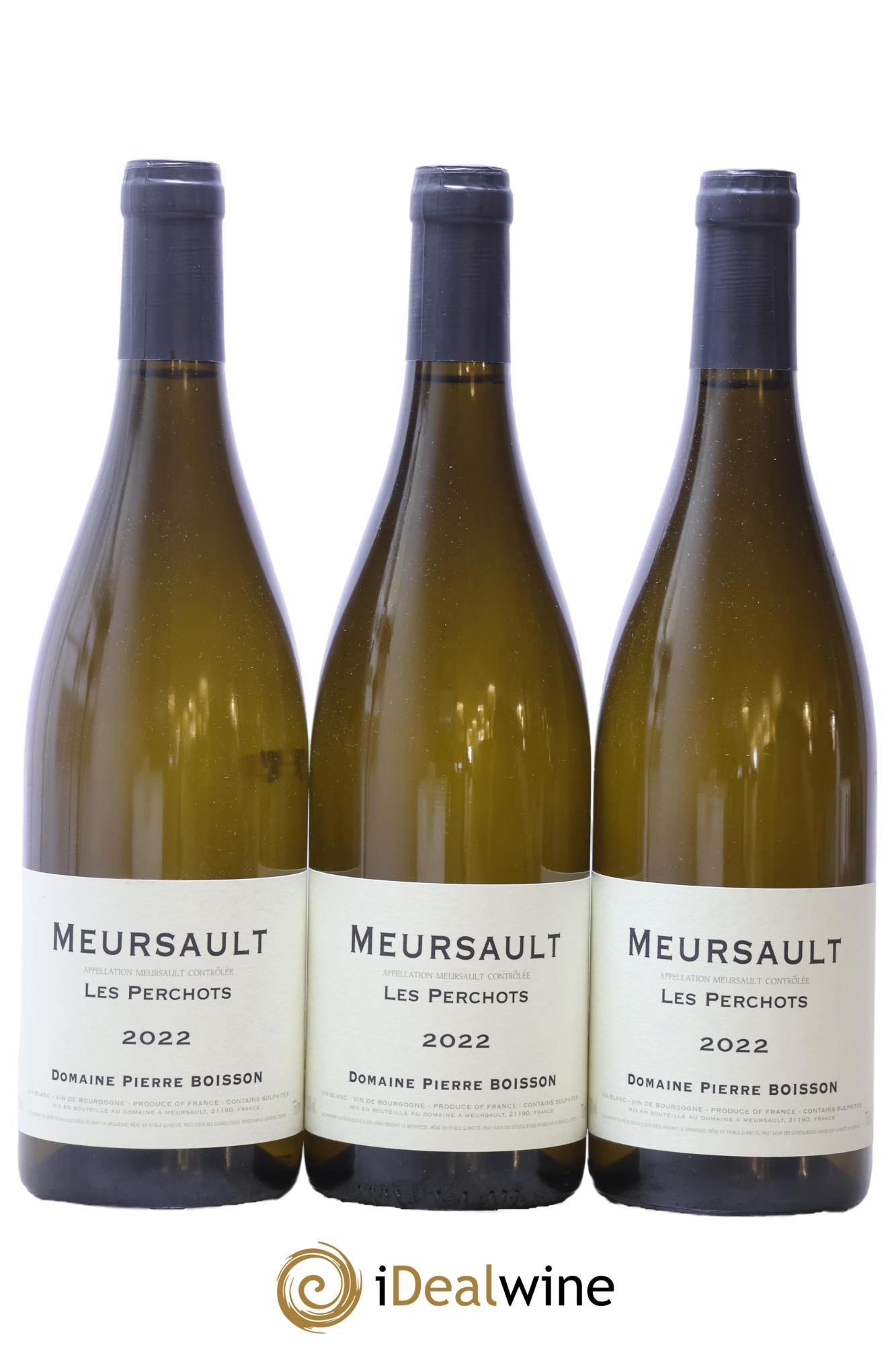 Meursault Les Perchots Pierre Boisson (Domaine) 2022 - Lot de 3 bouteilles - 0