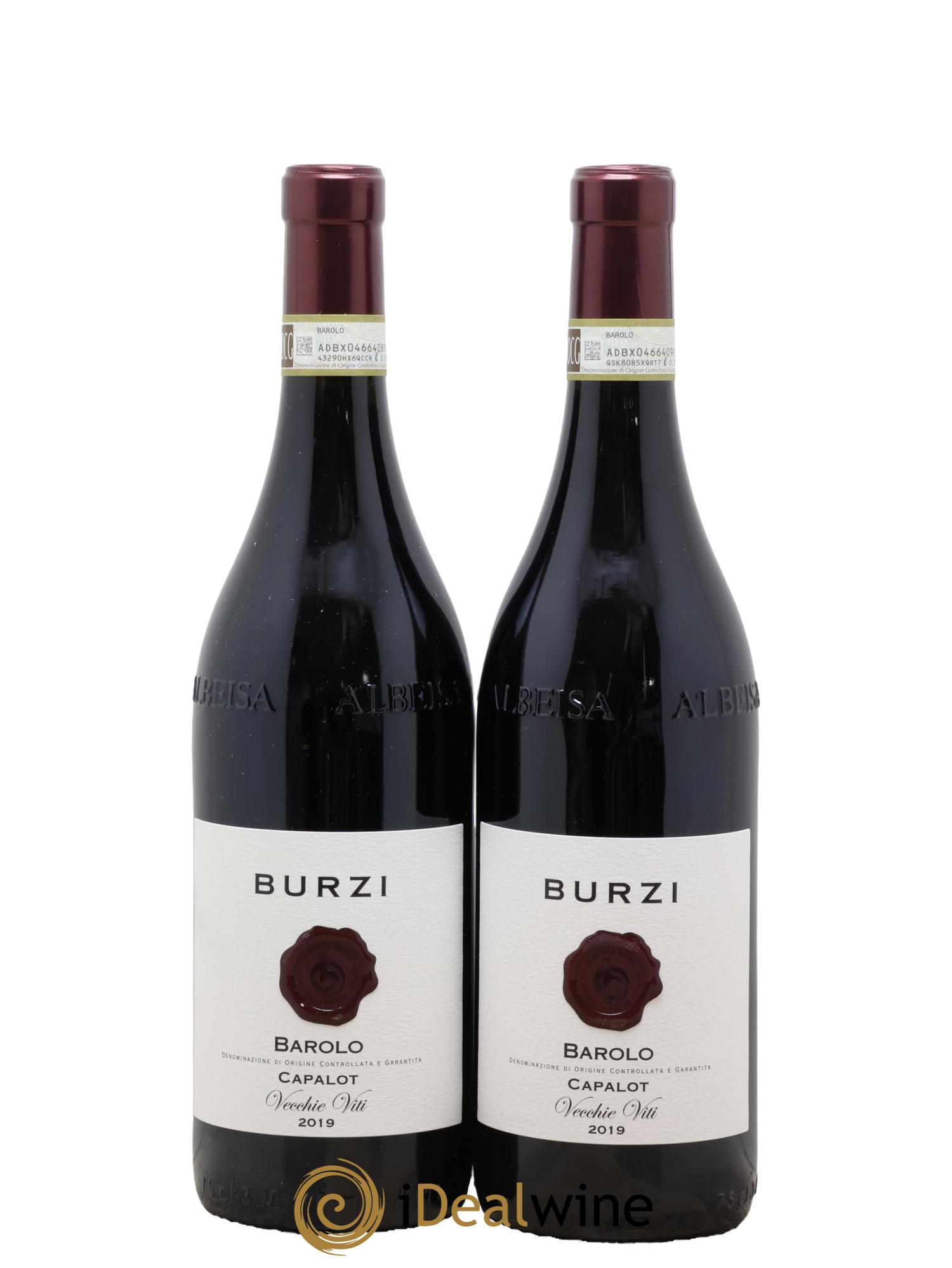 Barolo Capalot Vecchie Viti Alberto Burzi 2019 - Lot de 2 bouteilles - 0