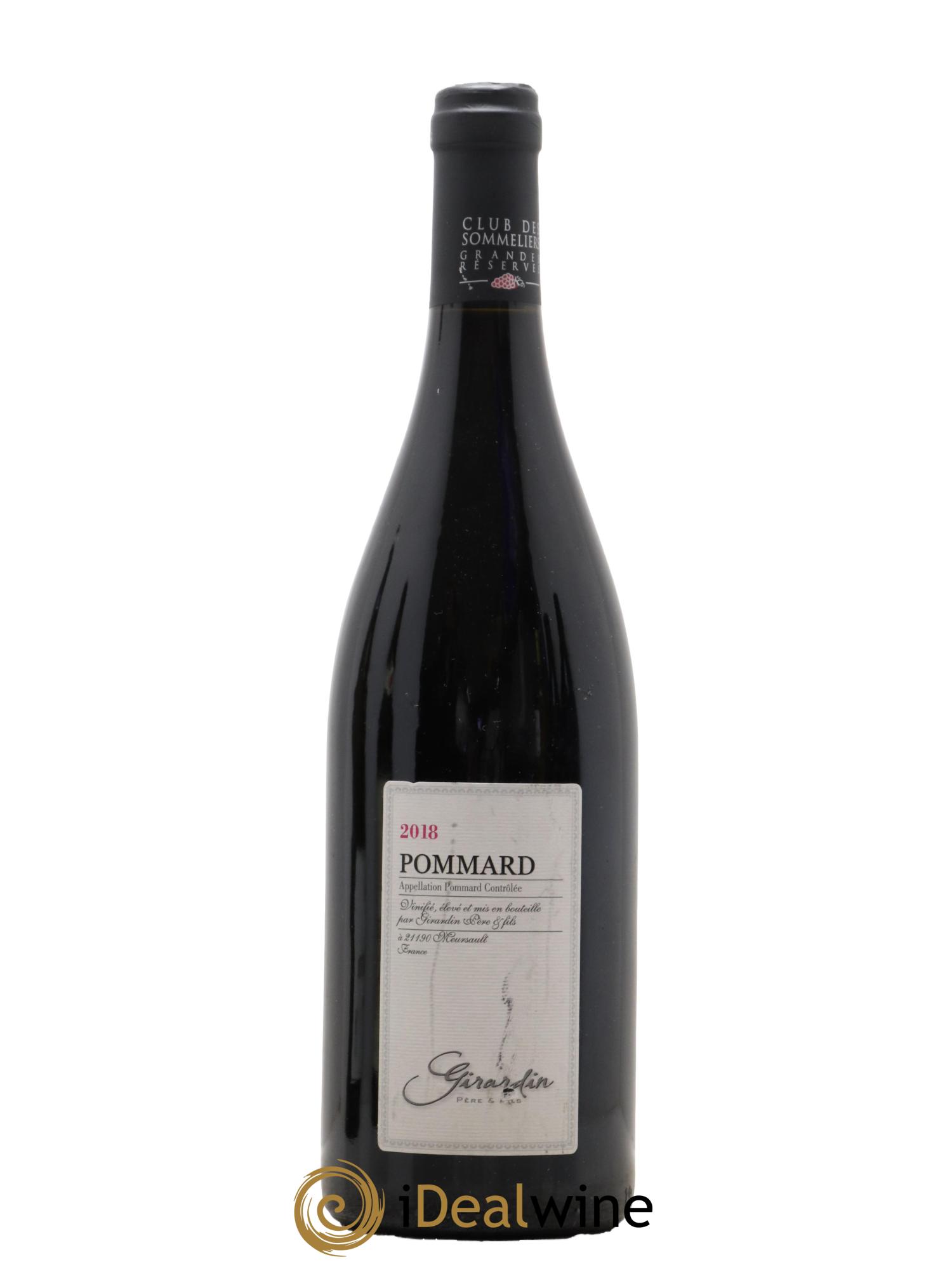 Pommard Domaine Girardin Club des Sommeliers 2018 - Lot de 1 bouteille - 0