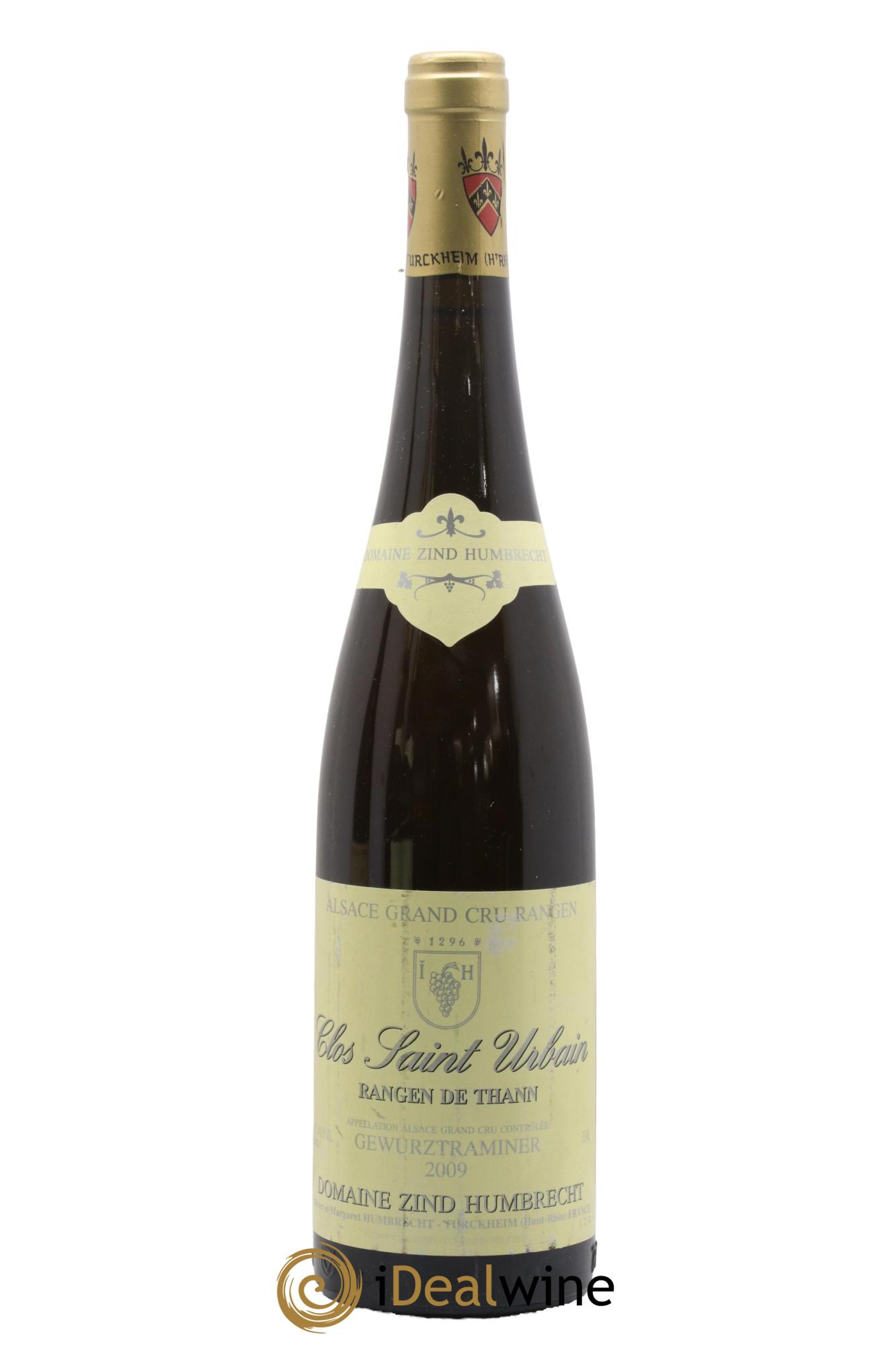 Alsace Gewurztraminer Grand Cru Rangen de Thann Clos Saint Urbain Zind-Humbrecht (Domaine) 2009 - Lot of 1 bottle - 0