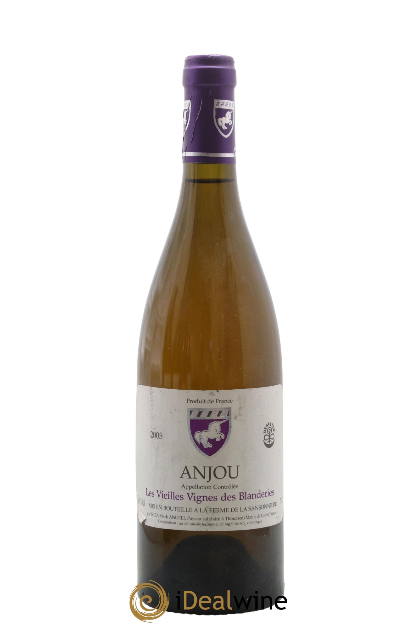 Anjou Les Vieilles Vignes des Blanderies Mark Angeli (Domaine) - Ferme de la Sansonnière 2005 - Lot de 1 bouteille - 0