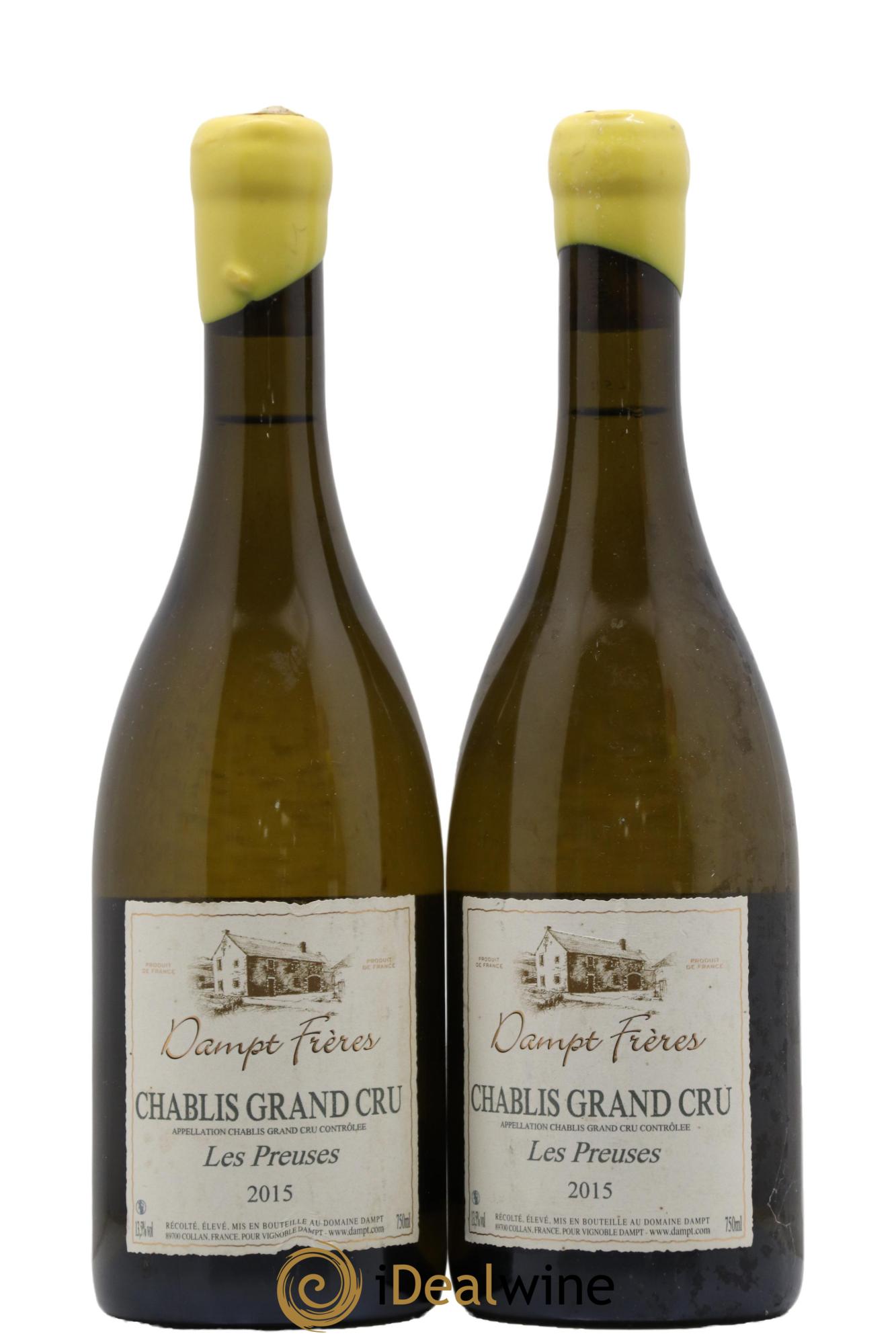 Chablis Grand Cru Les Preuses Dampt Frères 2015 - Lot de 2 bouteilles - 0