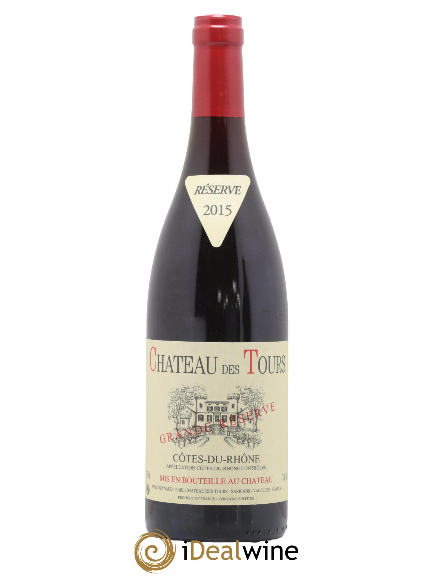 Côtes-du-Rhône Château des Tours Grande Réserve Emmanuel Reynaud 2015 - Lot de 1 bouteille - 0