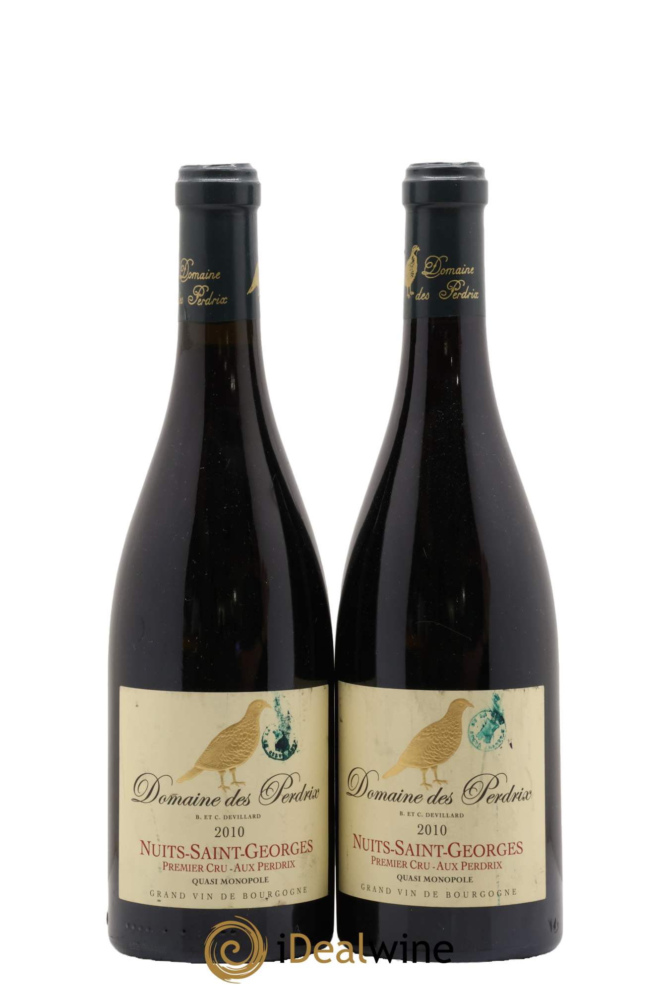 Nuits-Saint-Georges 1er Cru Aux Perdrix Perdrix (Domaine des) 2010 - Lot de 2 bouteilles - 0