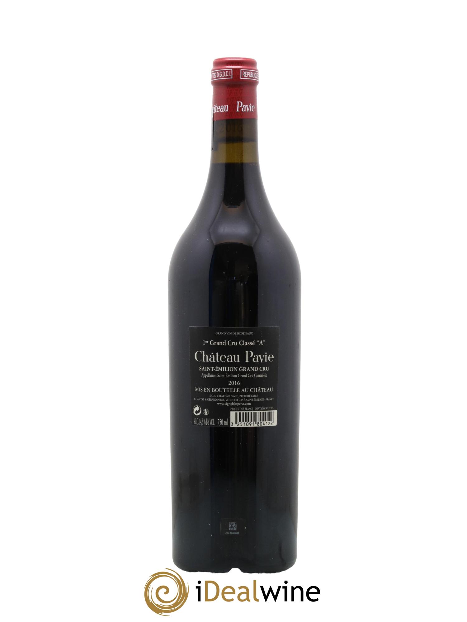 Château Pavie 1er Grand Cru Classé A 2016 - Lot de 1 bouteille - 2