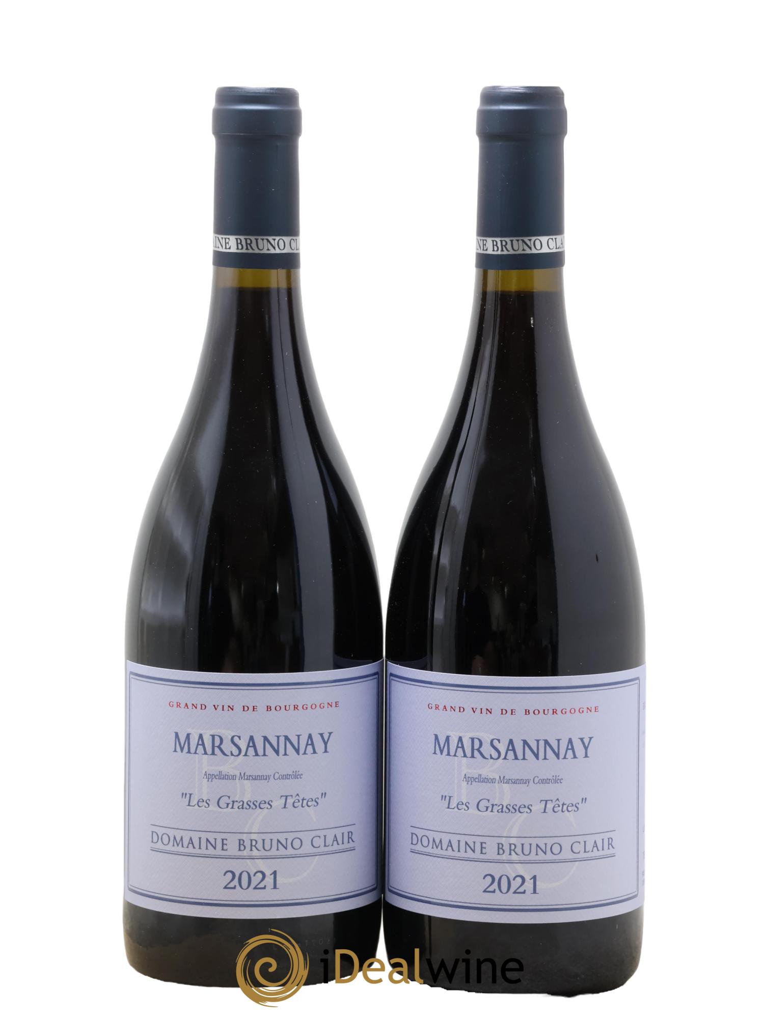 Marsannay Les Grasses Tetes Bruno Clair (Domaine) 2021 - Lotto di 2 bottiglie - 0