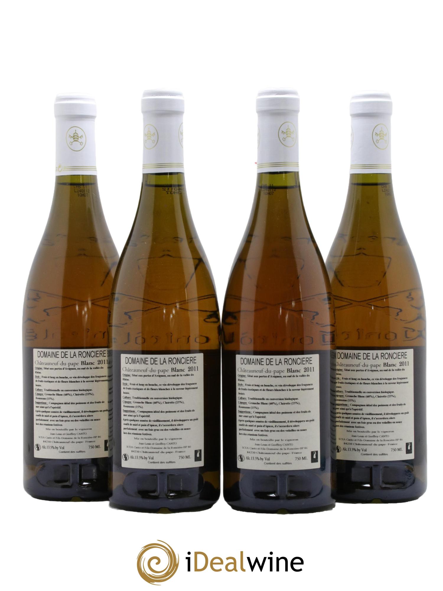 Châteauneuf-du-Pape Domaine de la Roncière 2011 - Posten von 4 Flaschen - 1