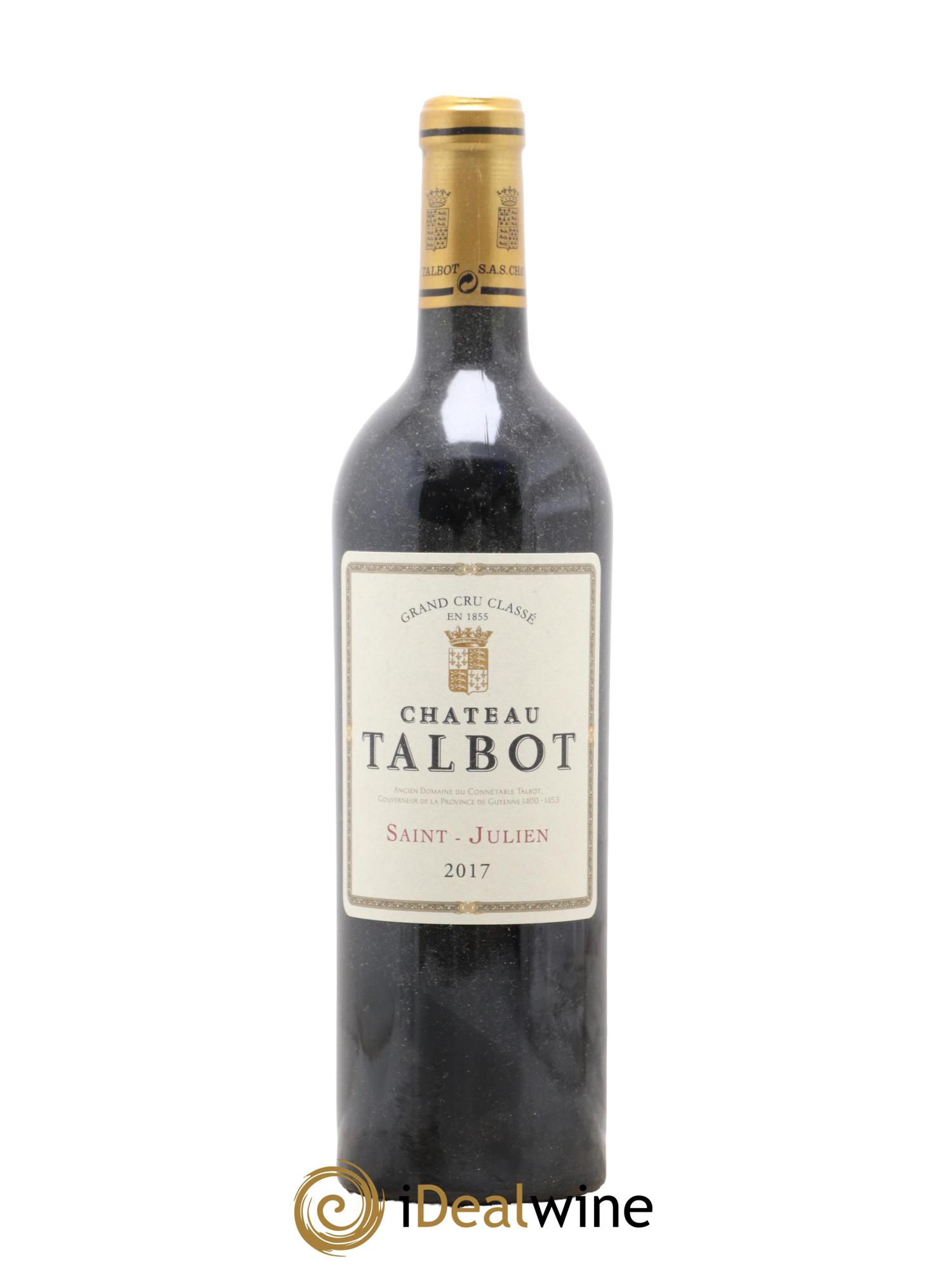 Château Talbot 4ème Grand Cru Classé 2017 - Lot de 1 bouteille - 0