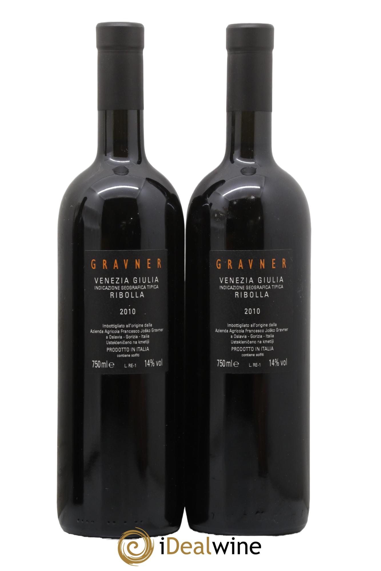 IGT Venezia Giulia Gravner Ribolla Gialla 2010 - Lot de 2 bouteilles - 1