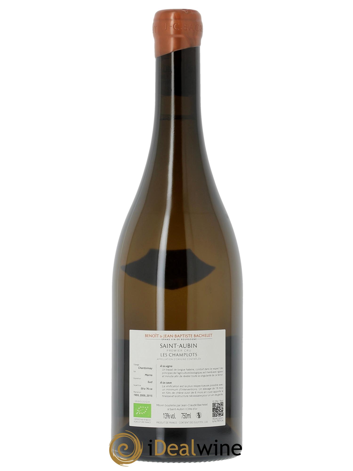 Saint-Aubin 1er Cru Les Champlots Jean-Claude Bachelet (Domaine) 2023 - Lot de 1 bouteille - 1