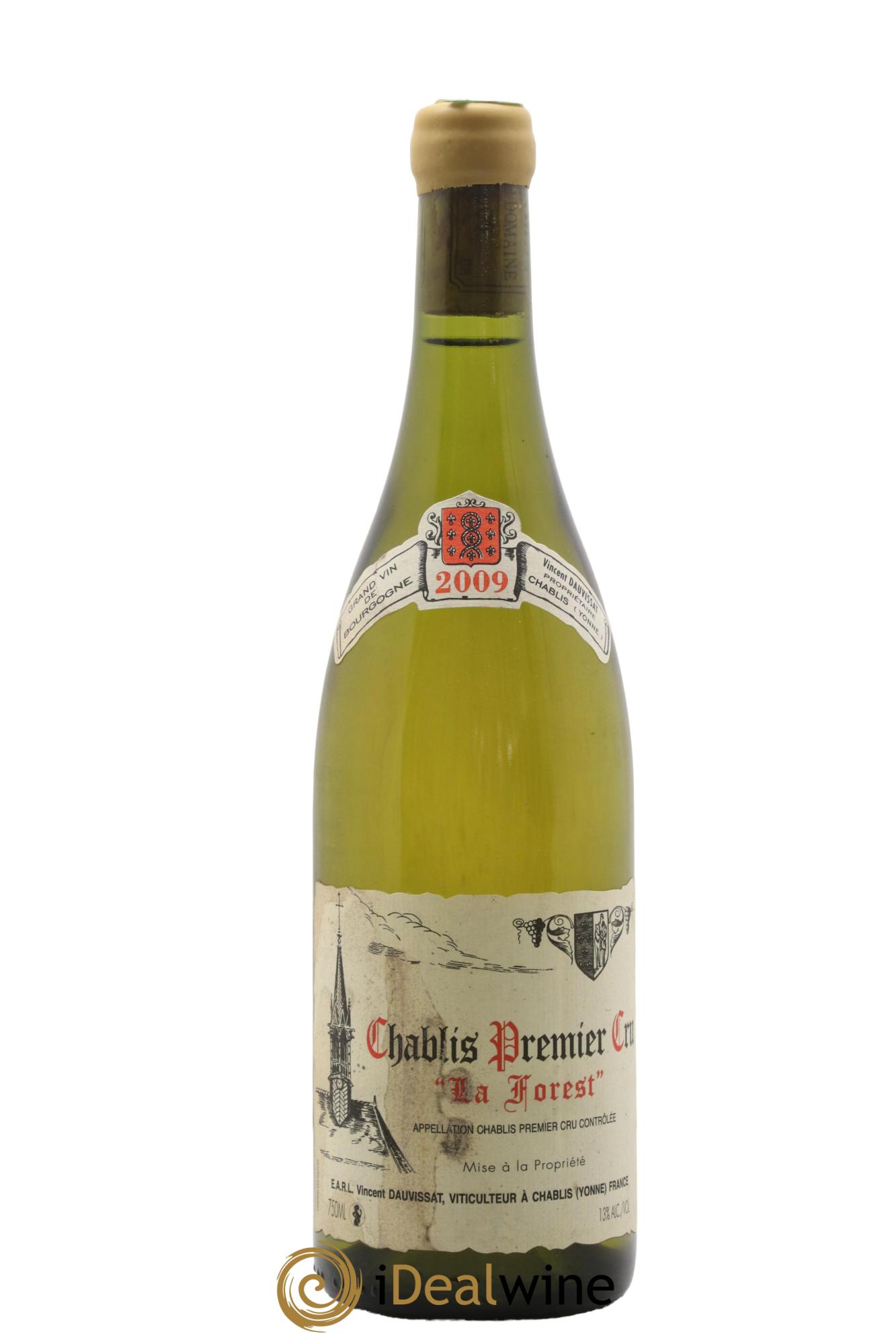 Chablis 1er Cru La Forest Vincent Dauvissat (Domaine) 2009 - Lot de 1 bouteille - 0