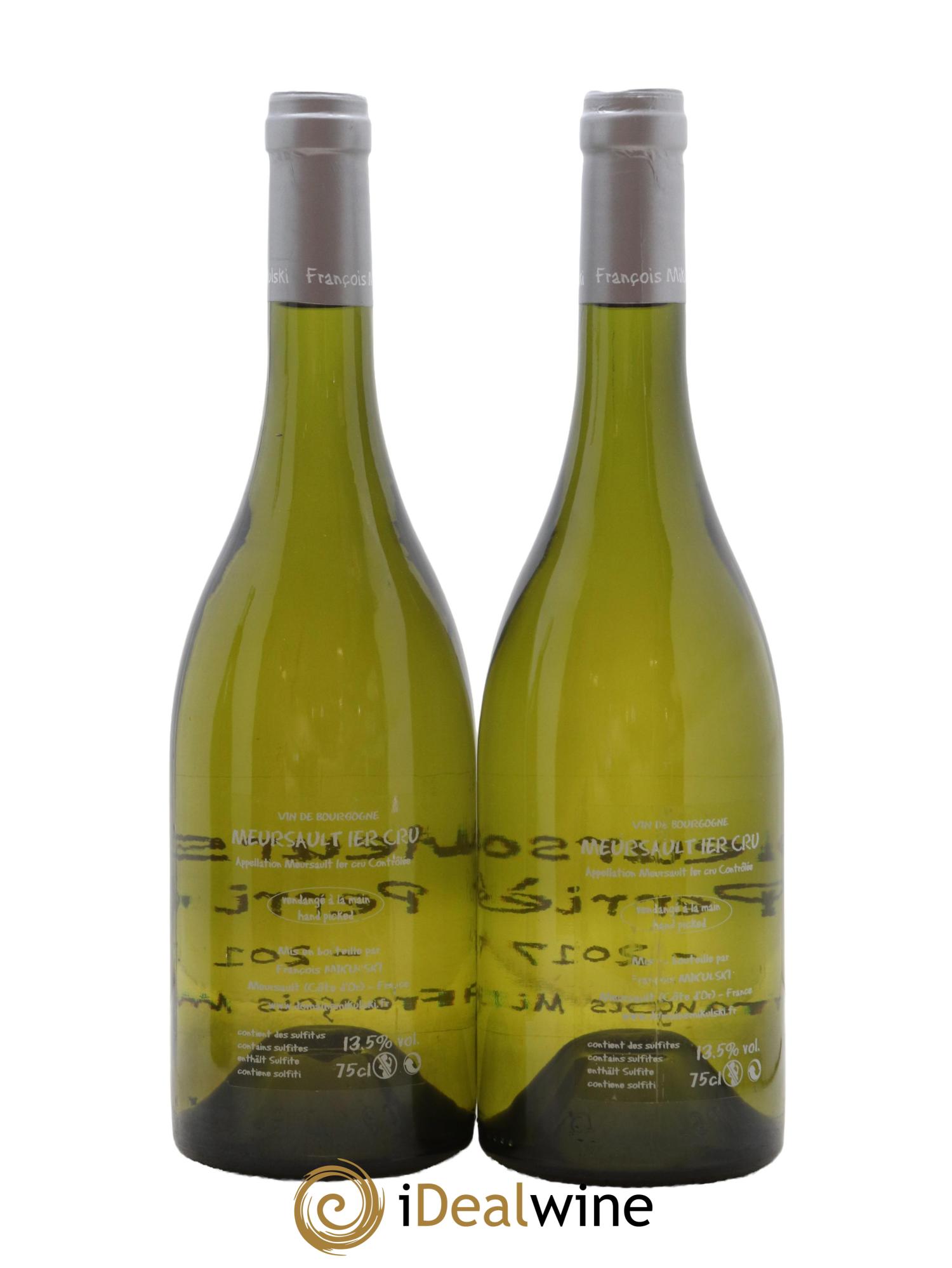 Meursault 1er Cru Les Perrières François Mikulski 2017 - Lot de 2 bouteilles - 1