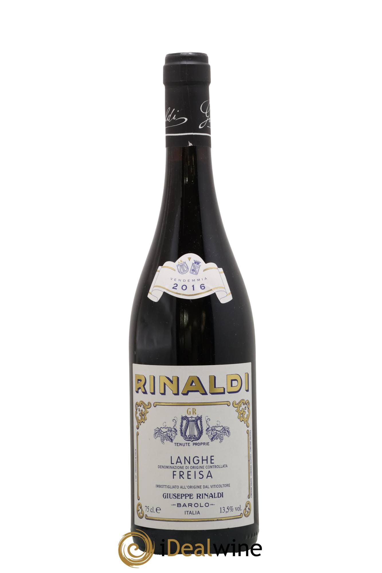 Langhe DOC Freisa Giuseppe Rinaldi 2016 - Lot de 1 bouteille - 0