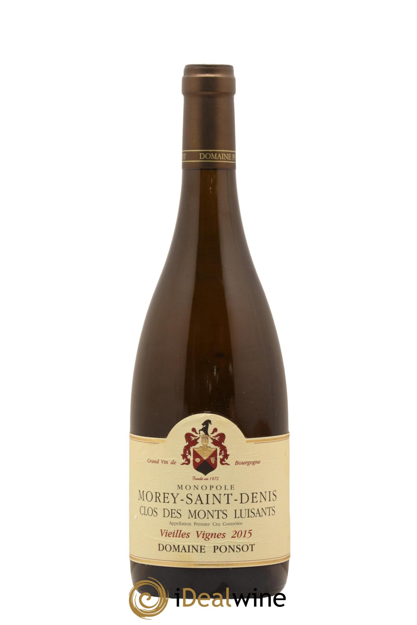 Morey-Saint-Denis 1er Cru Clos des Monts Luisants Vieilles Vignes Ponsot (Domaine) 2015 - Lot de 1 bouteille - 0
