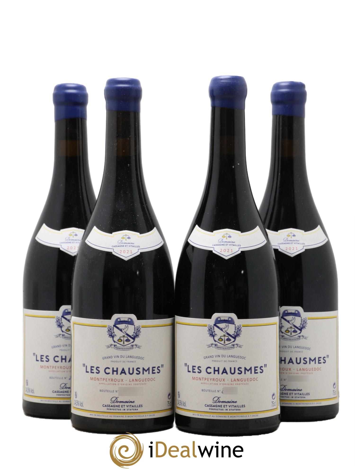 Languedoc Les Chausmes Domaine Cassagne et Vitailles 2021 - Lot de 4 bouteilles - 0