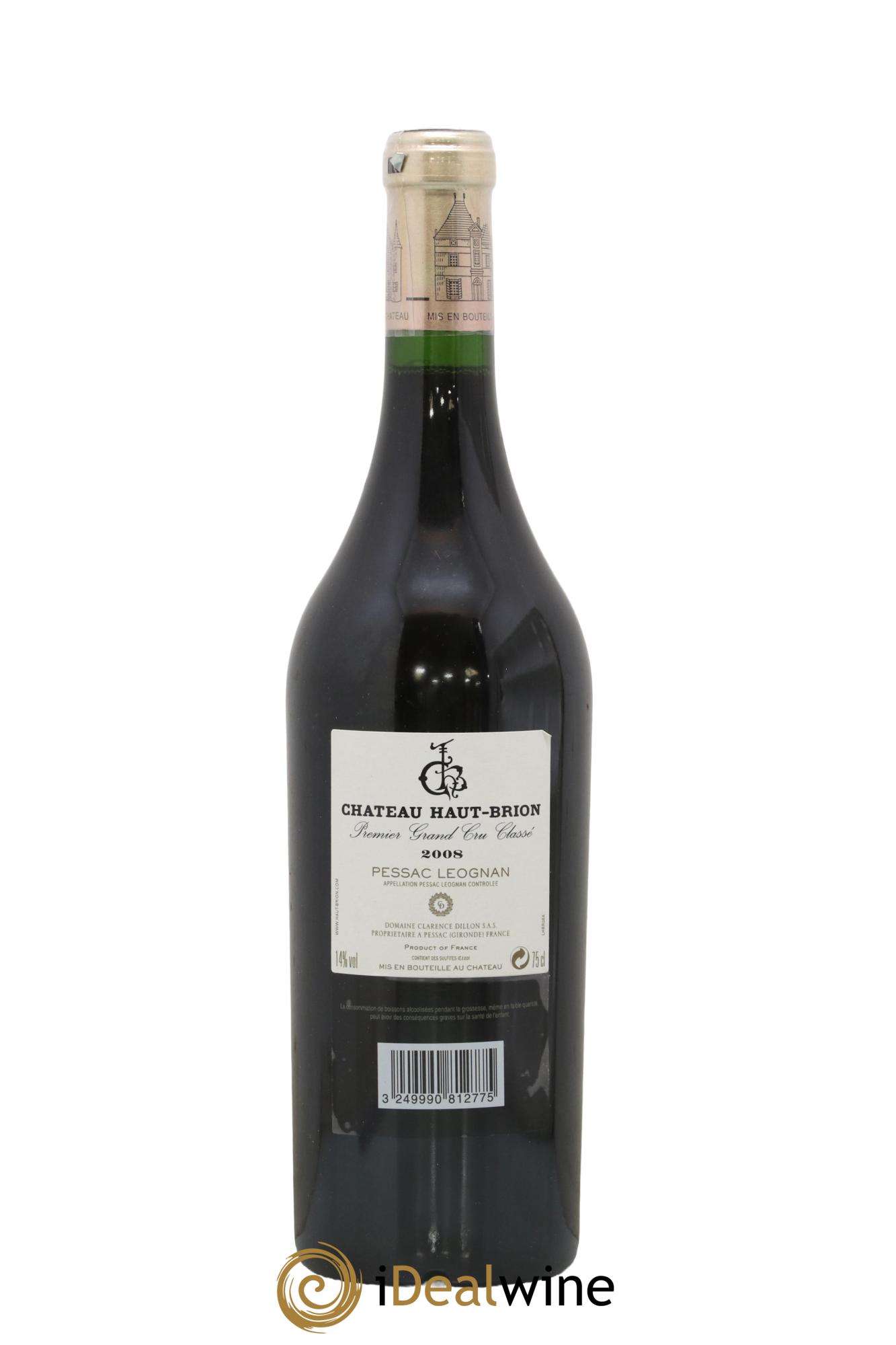 Château Haut Brion 1er Grand Cru Classé 2008 - Lot of 1 bottle - 1