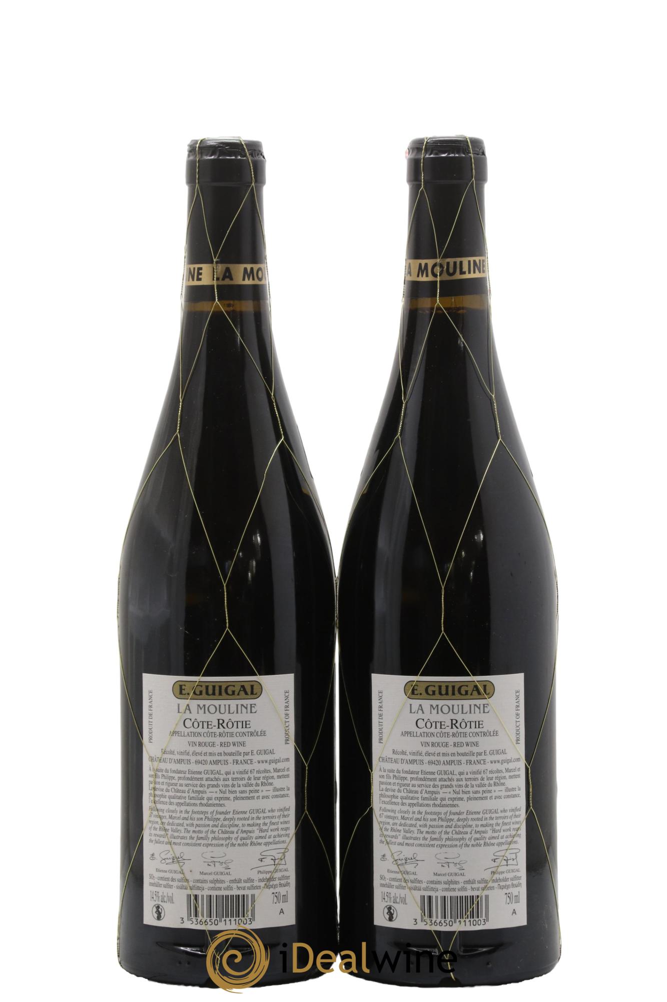 Côte-Rôtie La Mouline Guigal 2018 - Lot of 2 bottles - 1