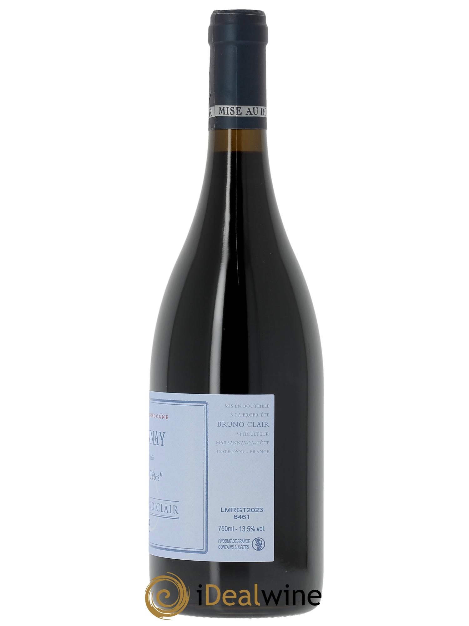 Marsannay Les Grasses Tetes Bruno Clair (Domaine) 2023 - Lot of 1 bottle - 1