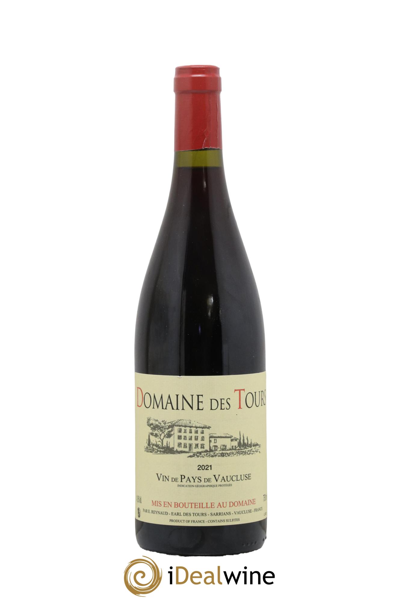 IGP Vaucluse (Vin de Pays de Vaucluse) Domaine des Tours Emmanuel Reynaud 2021 - Lot of 1 bottle - 0