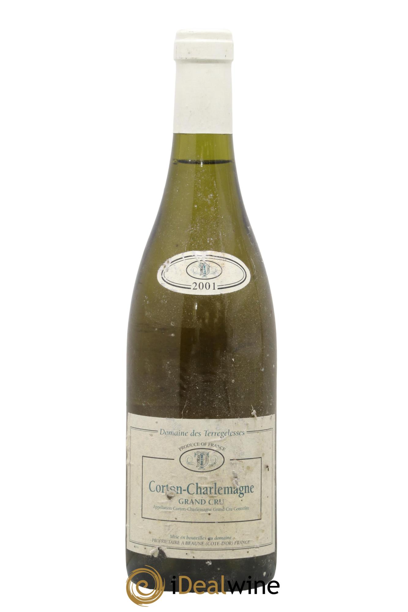Corton-Charlemagne Grand Cru Domaine des Terregelesses - Françoise André 2001 - Lot de 1 bouteille - 0