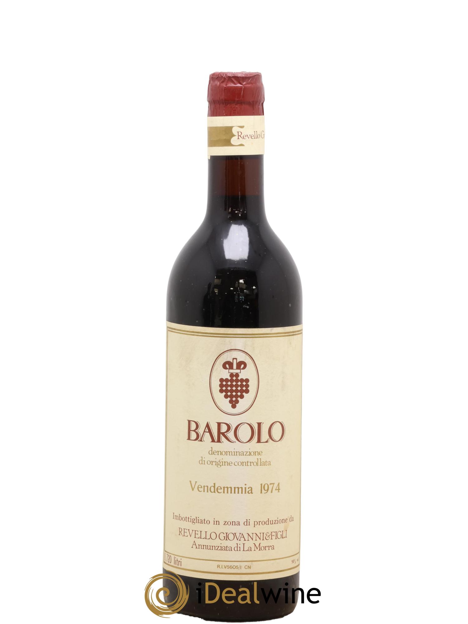 Barolo DOCG Revello Giovanni & Figli 1974 - Lot of 1 bottle - 0