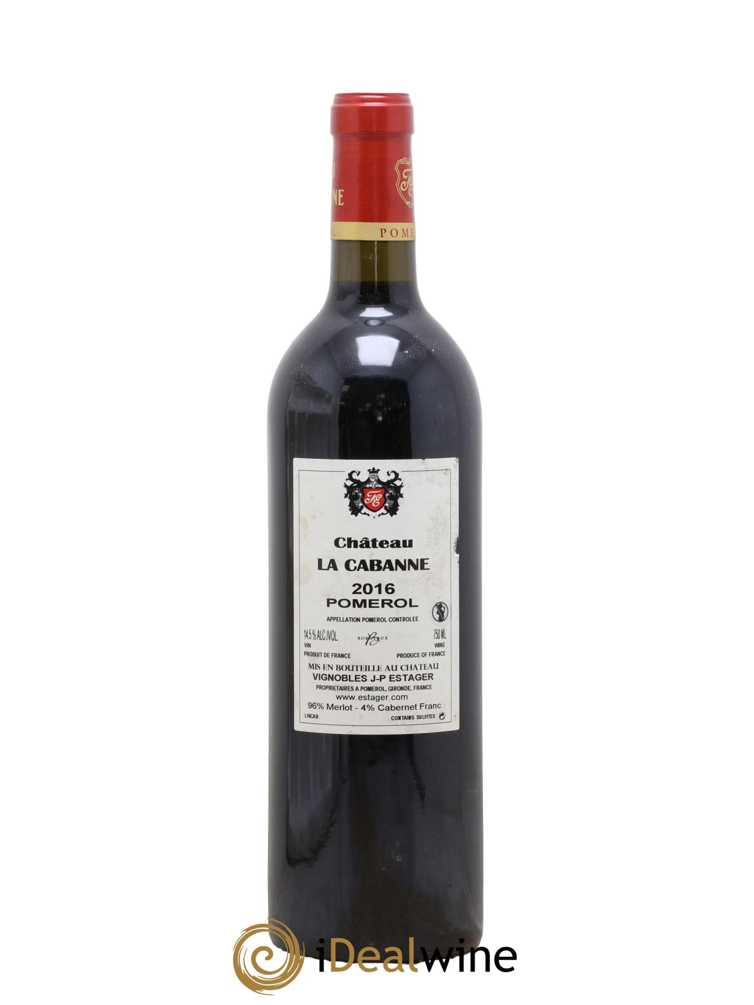 Château la Cabanne 2016 - Lot of 1 bottle - 1