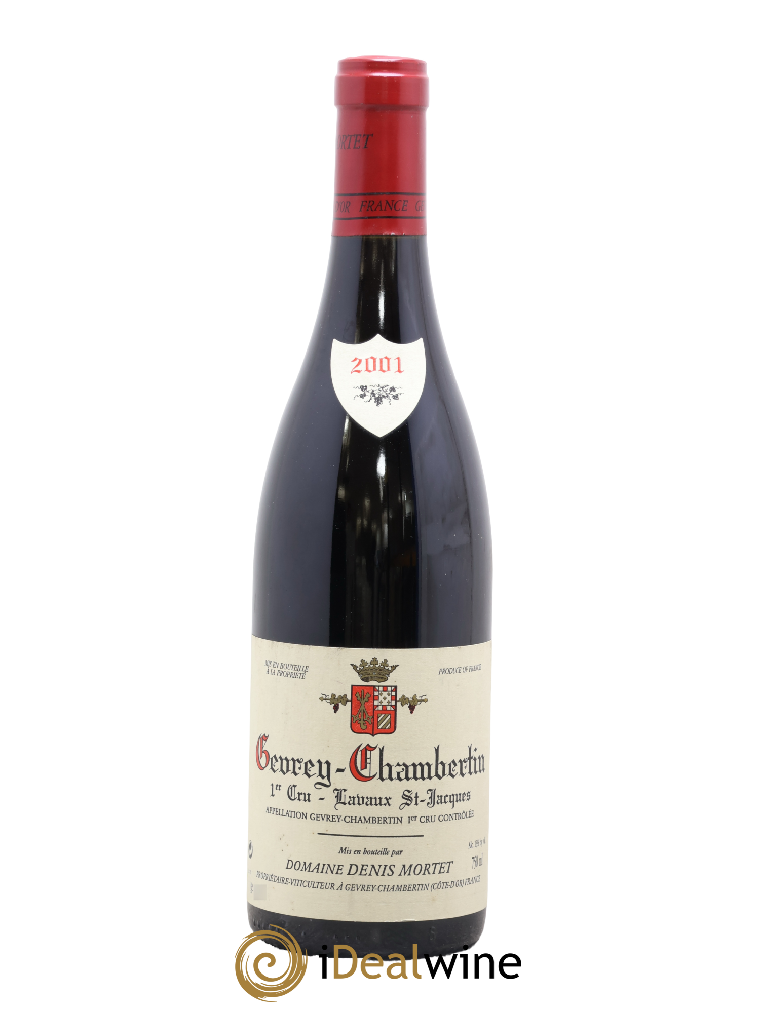 Gevrey-Chambertin 1er Cru Lavaux Saint Jacques Denis Mortet (Domaine) 2001 - Lot of 1 bottle - 0